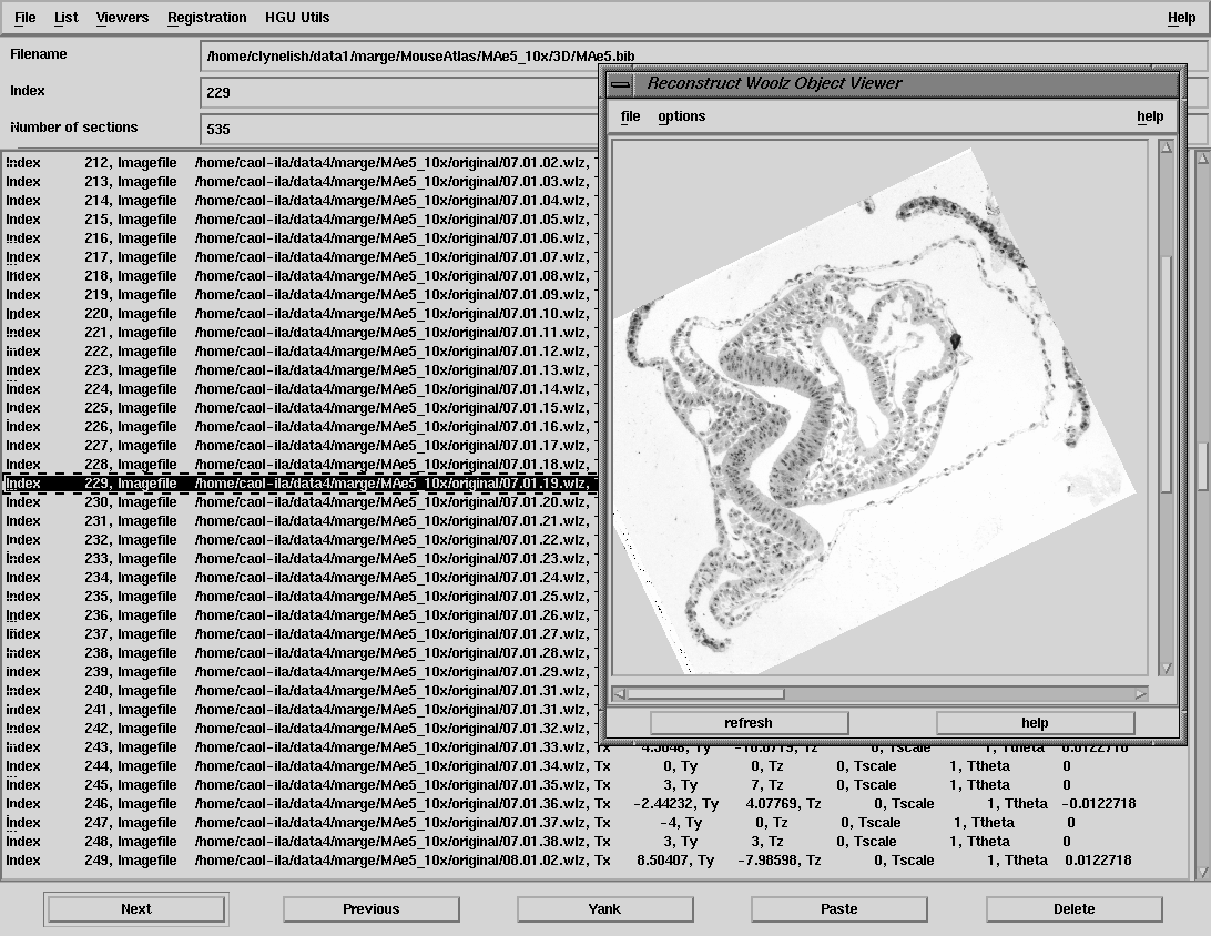 reconstruct interface